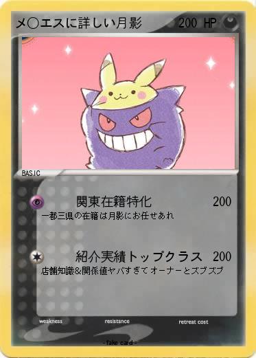 Pokemon メ〇エスに詳しい月影