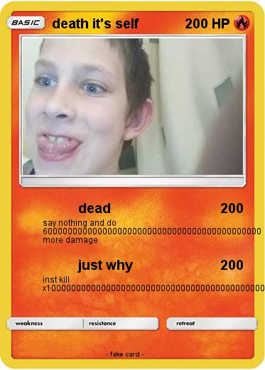 Pokemon death it's self