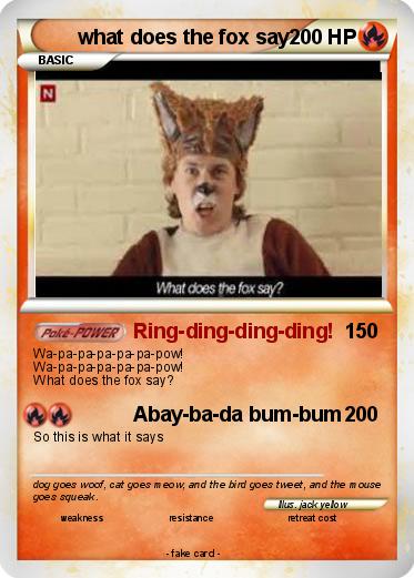 Pokemon what does the fox say
