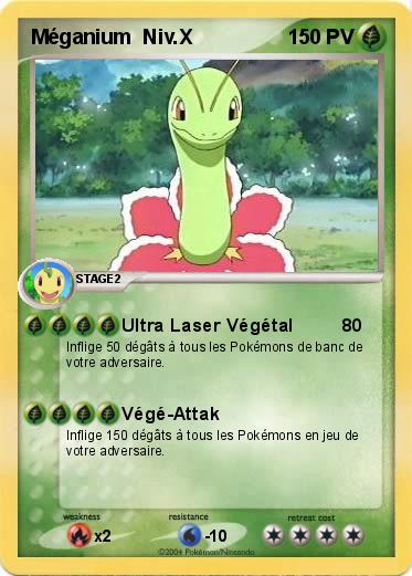 Pokemon Méganium  Niv.X