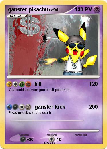Pokemon ganster pikachu