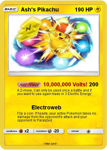 Pokemon Ash's Pikachu