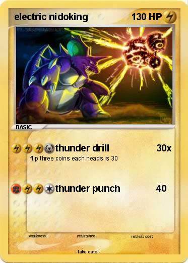 Pokemon electric nidoking