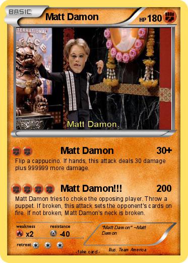Pokemon Matt Damon