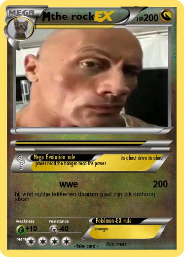 Pokemon the rock