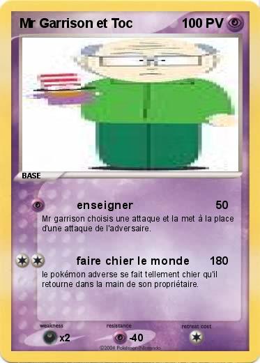 Pokemon Mr Garrison et Toc