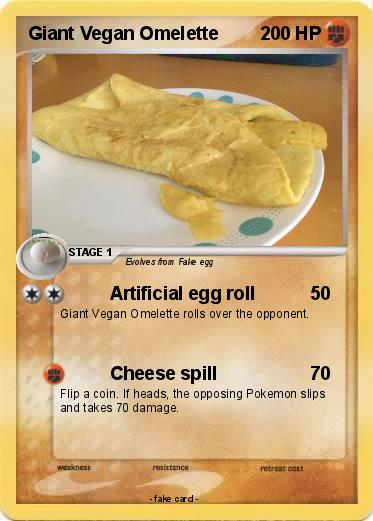 Pokemon Giant Vegan Omelette