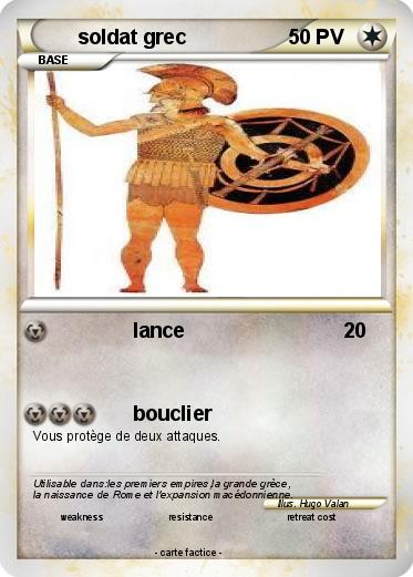 Pokemon soldat grec