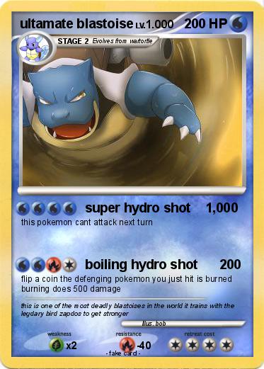 Pokemon ultamate blastoise