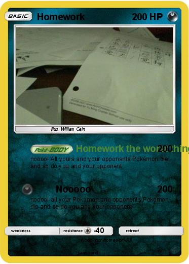 Pokemon Homework