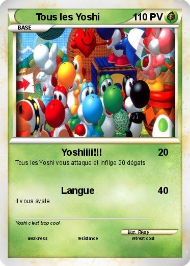 Pokemon Tous les Yoshi