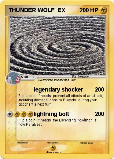 Pokemon THUNDER WOLF  EX