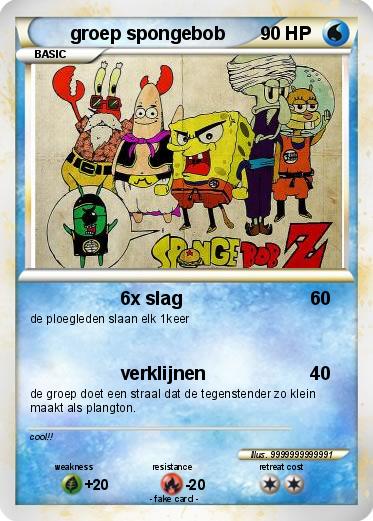 Pokemon groep spongebob