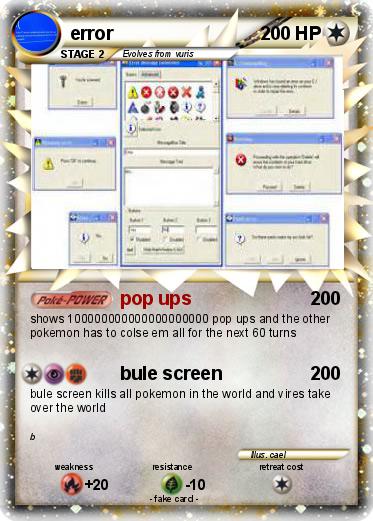 Pokemon error