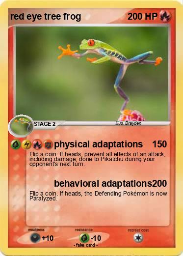 Pokemon red eye tree frog
