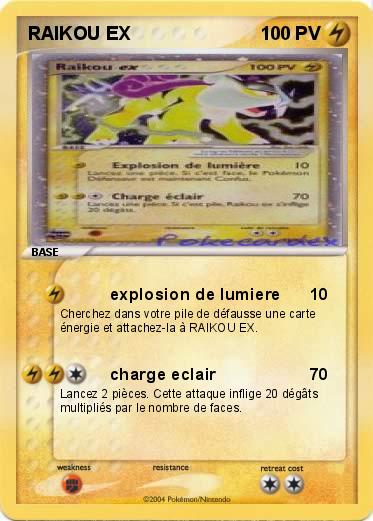 Pokemon RAIKOU EX 