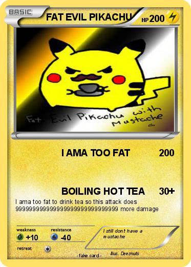 Pokemon FAT EVIL PIKACHU
