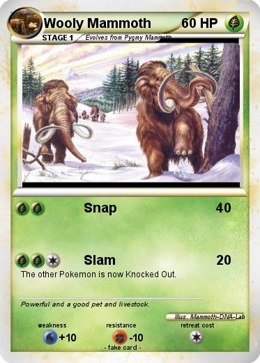 Pokemon Wooly Mammoth
