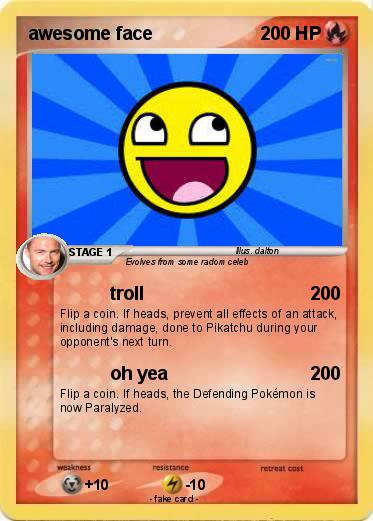 Pokemon awesome face