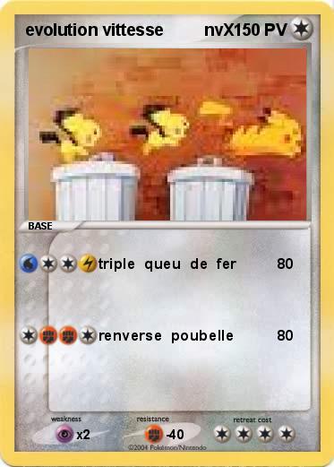 Pokemon evolution vittesse         nvX