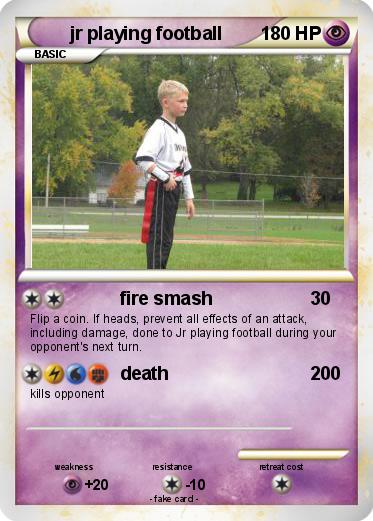 Pokemon jr playing football