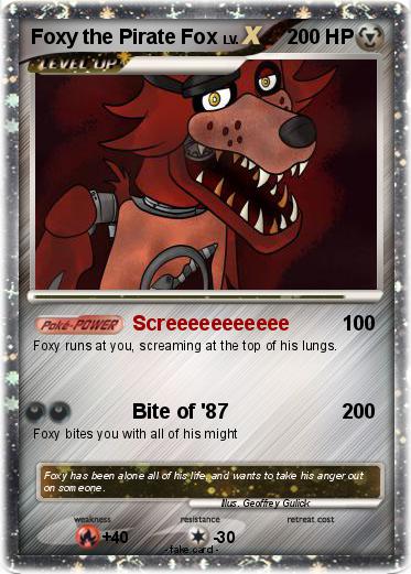 Pokemon Foxy the Pirate Fox