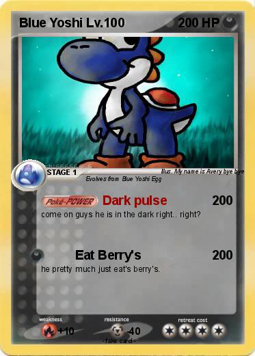 Pokemon Blue Yoshi Lv.100