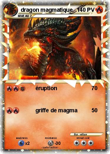 Pokemon dragon magmatique