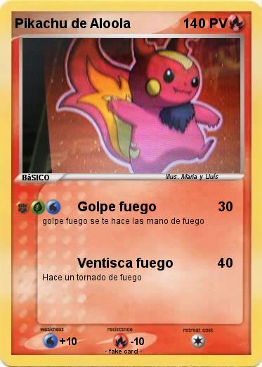 Pokemon Pikachu de Aloola