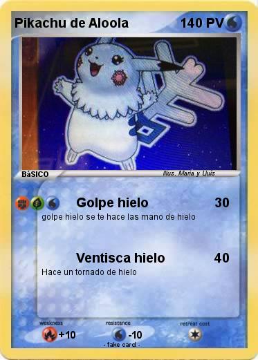 Pokemon Pikachu de Aloola