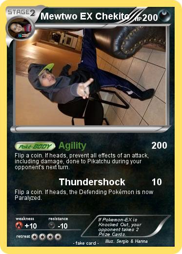 Pokemon Mewtwo EX Chekito