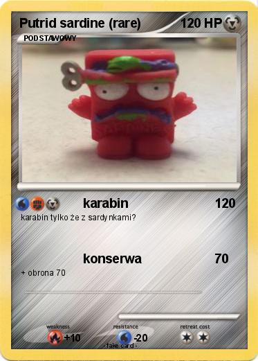 Pokemon Putrid sardine (rare)