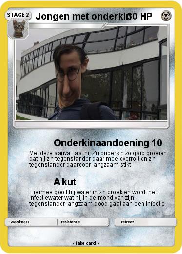 Pokemon Jongen met onderkin