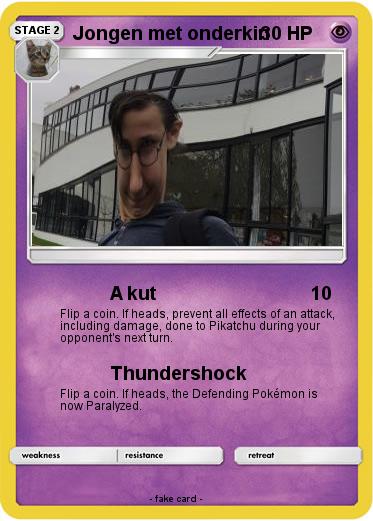 Pokemon Jongen met onderkin