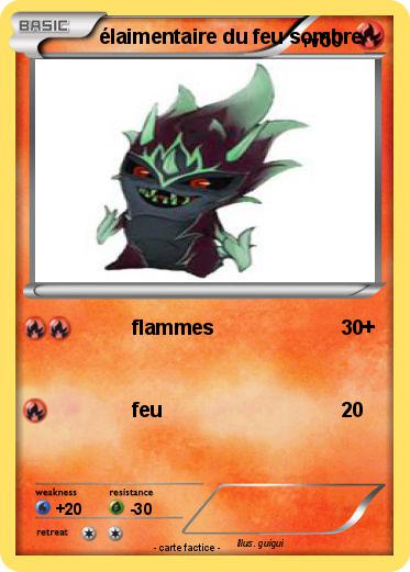 Pokemon élaimentaire du feu sombre