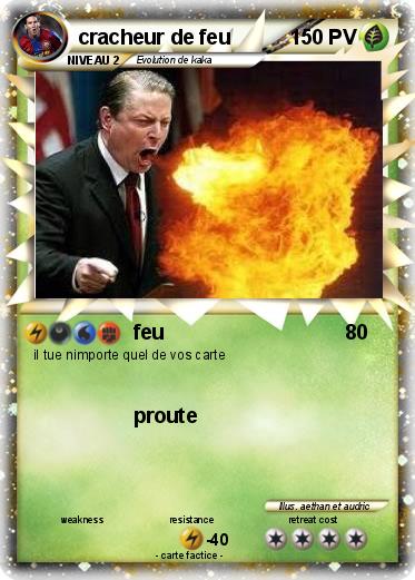 Pokemon cracheur de feu