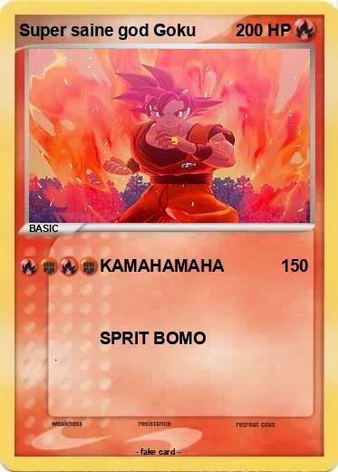 Pokemon Super saine god Goku
