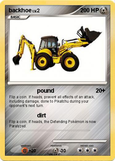 Pokemon backhoe