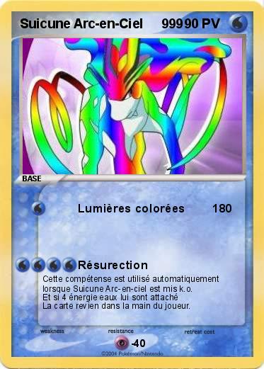 Pokemon Suicune Arc-en-Ciel     999