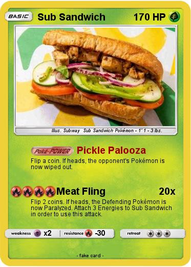 Pokemon Sub Sandwich