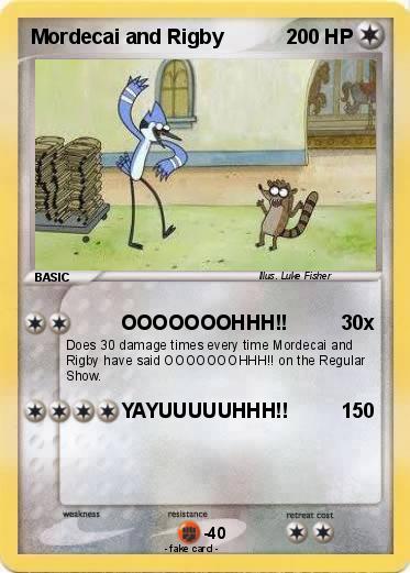 Pokemon Mordecai and Rigby