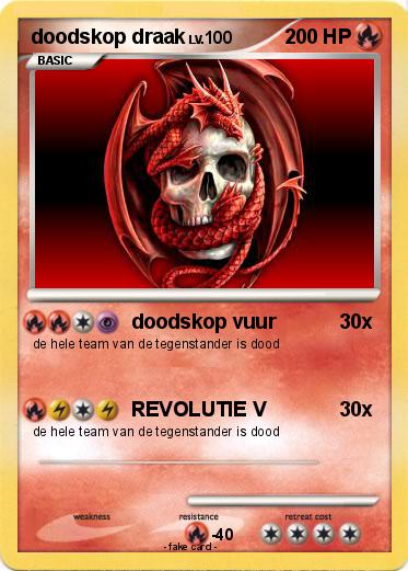 Pokemon doodskop draak