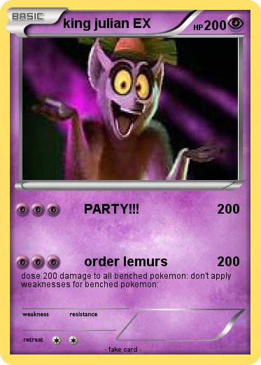 Pokemon king julian EX