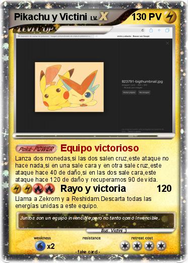 Pokemon Pikachu y Victini