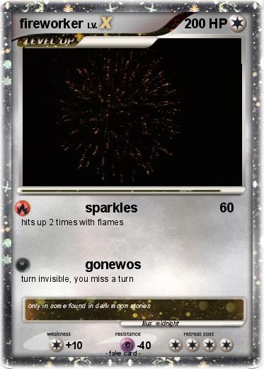 Pokemon fireworker