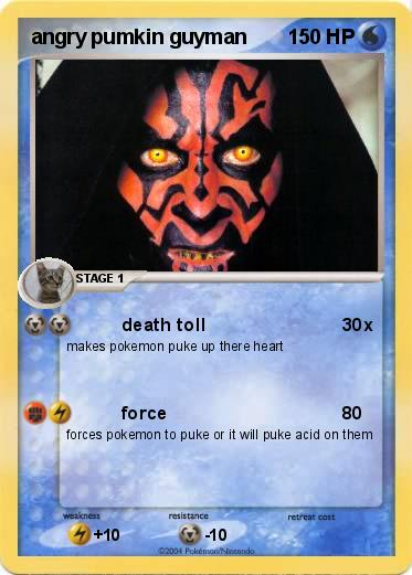 Pokemon angry pumkin guyman