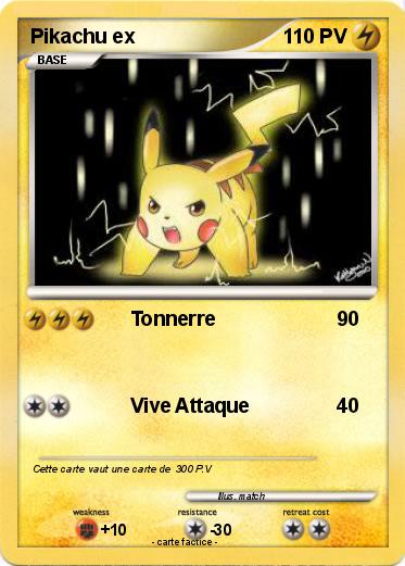 Pokemon Pikachu ex