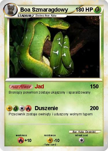 Pokemon Boa Szmaragdowy