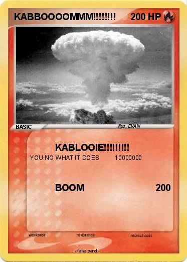 Pokemon KABBOOOOMMM!!!!!!!!