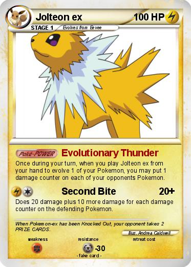 Pokemon Jolteon ex